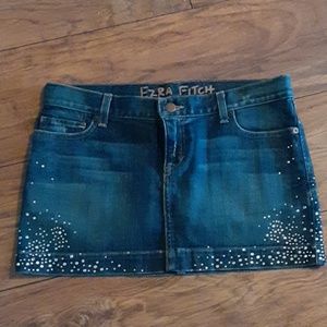 Ezra Fitch Jean Skirt